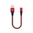 Charger USB Data Cable Charging Cord 30cm D16 for Apple iPad Air 10.9 (2020) Red