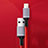 Charger USB Data Cable Charging Cord C03 for Apple iPad Air Red