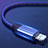 Charger USB Data Cable Charging Cord C04 for Apple iPad 4 Blue