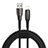 Charger USB Data Cable Charging Cord D02 for Apple iPad 10.2 (2020) Black