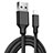 Charger USB Data Cable Charging Cord D06 for Apple iPad Pro 12.9 Black