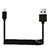 Charger USB Data Cable Charging Cord D08 for Apple iPad Air 3 Black