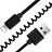 Charger USB Data Cable Charging Cord D08 for Apple iPhone SE3 2022 Black