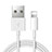 Charger USB Data Cable Charging Cord D12 for Apple iPhone 8 White