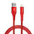 Charger USB Data Cable Charging Cord D14 for Apple iPhone 12 Red