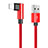 Charger USB Data Cable Charging Cord D16 for Apple iPhone Xs Max Red