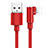Charger USB Data Cable Charging Cord D17 for Apple iPhone 13 Red