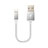 Charger USB Data Cable Charging Cord D18 for Apple iPad 10.2 (2020) Silver