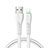 Charger USB Data Cable Charging Cord D20 for Apple iPad 3 White