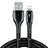 Charger USB Data Cable Charging Cord D23 for Apple iPhone 13 Black