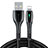 Charger USB Data Cable Charging Cord D23 for Apple iPhone 13 Mini Black