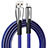Charger USB Data Cable Charging Cord D25 for Apple iPad 2 Blue