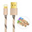 Charger USB Data Cable Charging Cord L01 for Apple iPad Air Gold