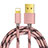 Charger USB Data Cable Charging Cord L01 for Apple iPad Air Rose Gold