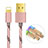 Charger USB Data Cable Charging Cord L01 for Apple iPod Touch 5 Rose Gold