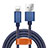 Charger USB Data Cable Charging Cord L04 for Apple iPad Pro 12.9 (2018) Blue