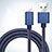 Charger USB Data Cable Charging Cord L04 for Apple iPad Pro 12.9 (2018) Blue