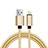 Charger USB Data Cable Charging Cord L07 for Apple iPad Pro 12.9 (2018) Gold