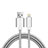 Charger USB Data Cable Charging Cord L07 for Apple iPhone 11 Pro Silver