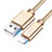 Charger USB Data Cable Charging Cord L08 for Apple iPad Mini 5 (2019) Gold