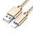 Charger USB Data Cable Charging Cord L08 for Apple iPhone 13 Gold