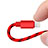 Charger USB Data Cable Charging Cord L10 for Apple iPhone 13 Pro Red