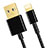 Charger USB Data Cable Charging Cord L12 for Apple iPhone 12 Pro Black
