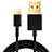 Charger USB Data Cable Charging Cord L12 for Apple iPhone 13 Pro Black