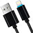 Charger USB Data Cable Charging Cord L13 for Apple iPhone 13 Pro Black