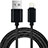 Charger USB Data Cable Charging Cord L13 for Apple iPod Touch 5 Black