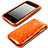 Circle Transparent TPU Soft Case for Apple iPhone 3G 3GS Orange