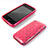 Circle Transparent TPU Soft Cover for Apple iPhone 3G 3GS Pink