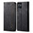 Cloth Case Stands Flip Cover B01S for Vivo T1 5G India Black