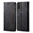 Cloth Case Stands Flip Cover B01S for Vivo Y20s Black