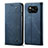 Cloth Case Stands Flip Cover B01S for Xiaomi Poco X3 NFC Blue