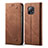 Cloth Case Stands Flip Cover B01S for Xiaomi Redmi 10X 5G Brown