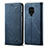 Cloth Case Stands Flip Cover B01S for Xiaomi Redmi Note 9 Pro Blue
