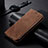 Cloth Case Stands Flip Cover B02S for Samsung Galaxy S22 Plus 5G Brown