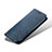 Cloth Case Stands Flip Cover B03S for Samsung Galaxy S21 Plus 5G Blue