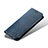 Cloth Case Stands Flip Cover B03S for Samsung Galaxy S22 5G Blue