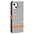 Cloth Case Stands Flip Cover for Apple iPhone 13 Mini Gray