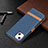 Cloth Case Stands Flip Cover for Apple iPhone 13 Mini Navy Blue