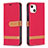 Cloth Case Stands Flip Cover for Apple iPhone 13 Mini Red