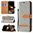 Cloth Case Stands Flip Cover for Apple iPhone 14 Pro Max Gray