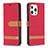 Cloth Case Stands Flip Cover for Apple iPhone 14 Pro Max Red