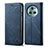 Cloth Case Stands Flip Cover for Huawei Honor Magic5 Pro 5G Blue