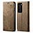 Cloth Case Stands Flip Cover for Huawei P40 Pro Khaki