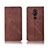 Cloth Case Stands Flip Cover for Nokia 7.1 Plus Brown