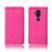 Cloth Case Stands Flip Cover for Nokia 7.1 Plus Hot Pink