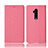 Cloth Case Stands Flip Cover for OnePlus 7T Pro Pink